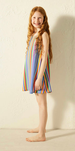 Colorful striped dress