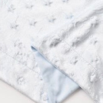 Stars soft blanket (baby blue) 90x108 cm