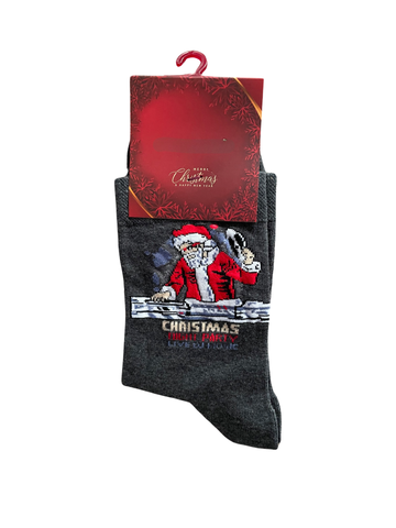 Christmas men socks (41-44) dark grey