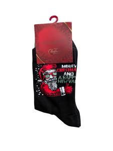 Christmas men socks size 41-44 (black)