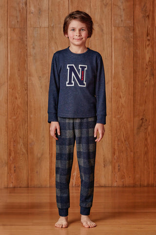 Nautica warm plaid boys pj