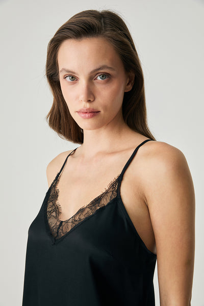 Black lace dress