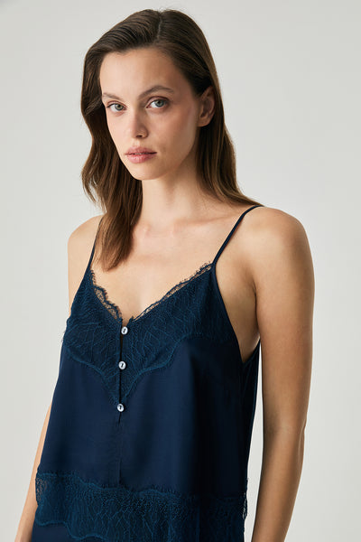 Navy blue short set