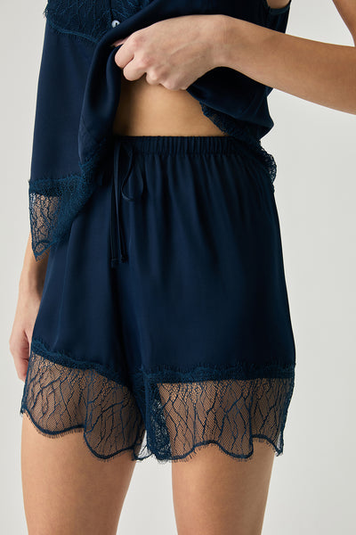 Navy blue short set