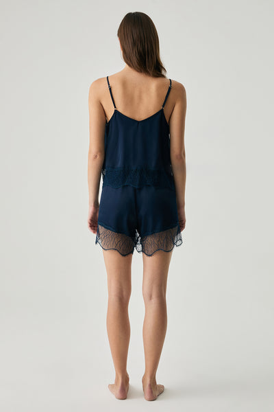 Navy blue short set