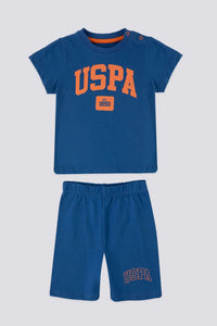 Baby US Polo cobalt blue set