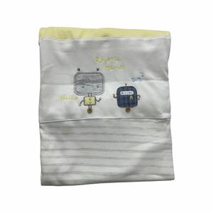 Yellow robotic games blanket