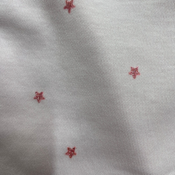 Pink stars short sleeve bodysuit