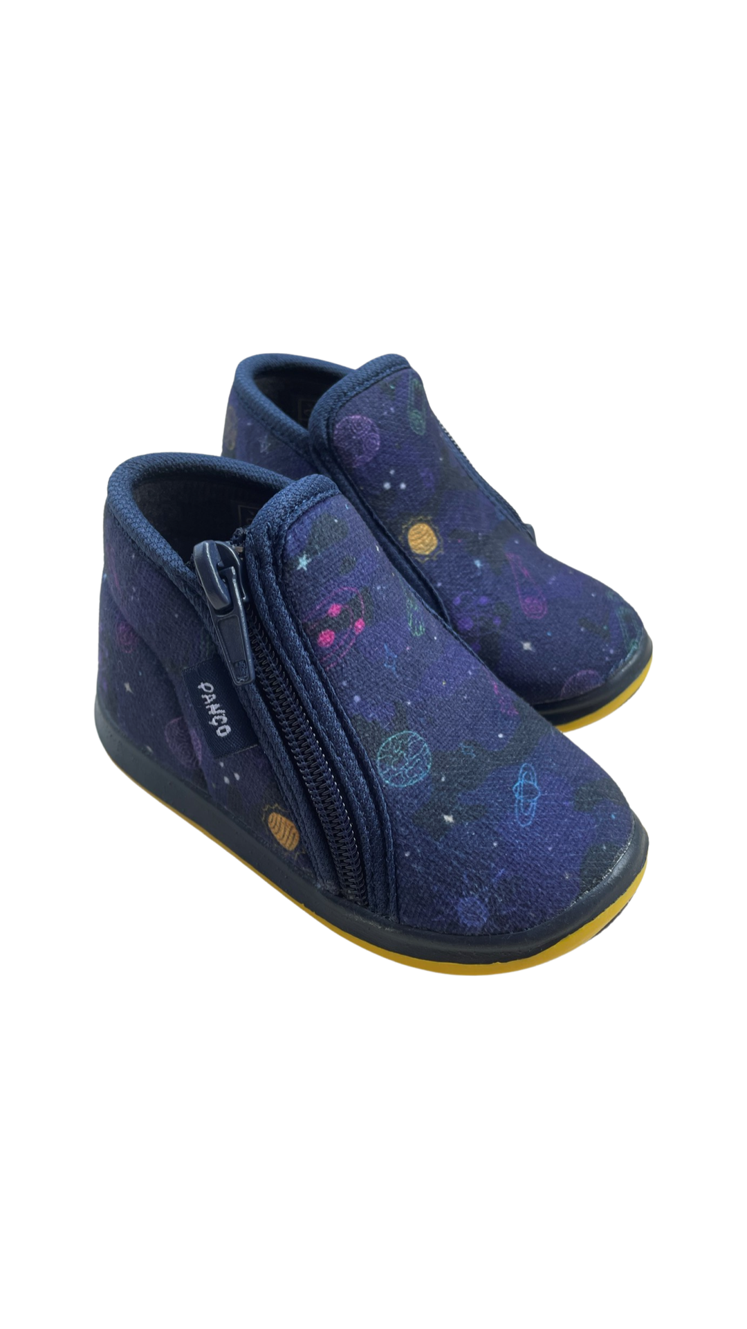 Space baby slippers