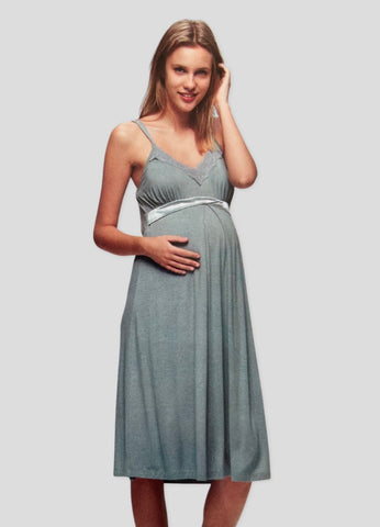 Maternity dress pyjama (dark grey)