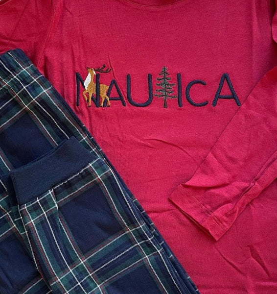 Nautica-Red reindeer pj