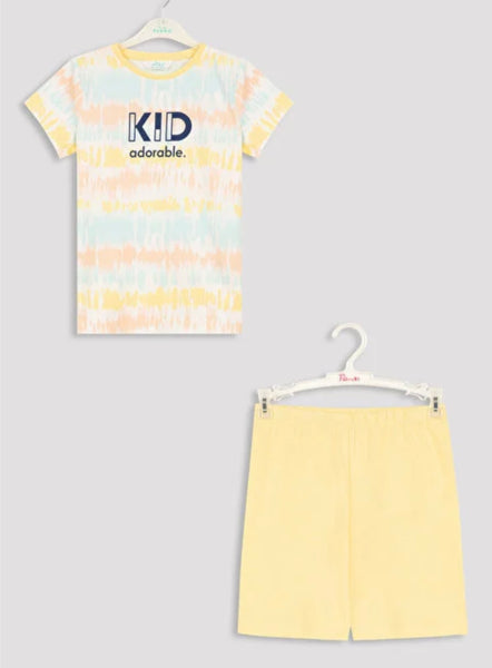 Unisex adorable kid short set