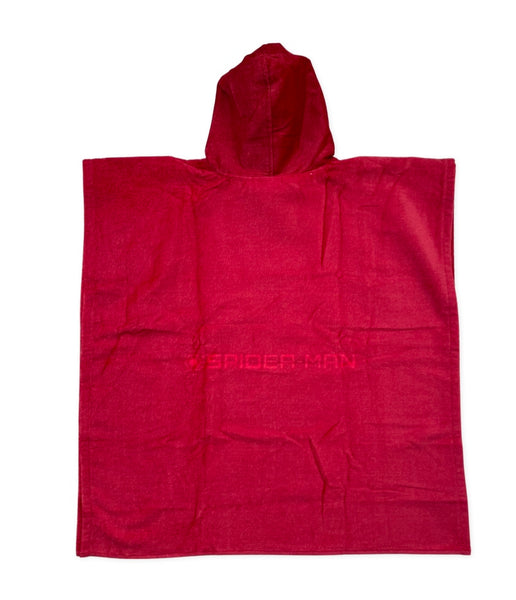 Red Spiderman poncho towel