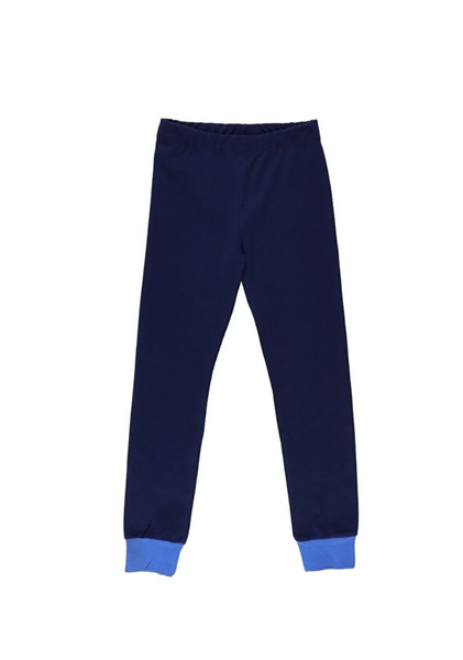 Contrast navy blue pyjama set